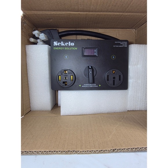 Sekelo Energy Solution Power Splitter 240V Manual Switch EV Charger Adapter - Picture 1 of 8